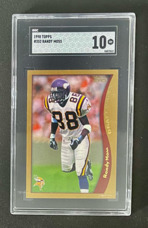 1998 Topps Randy Moss Rookie SGC 10 front